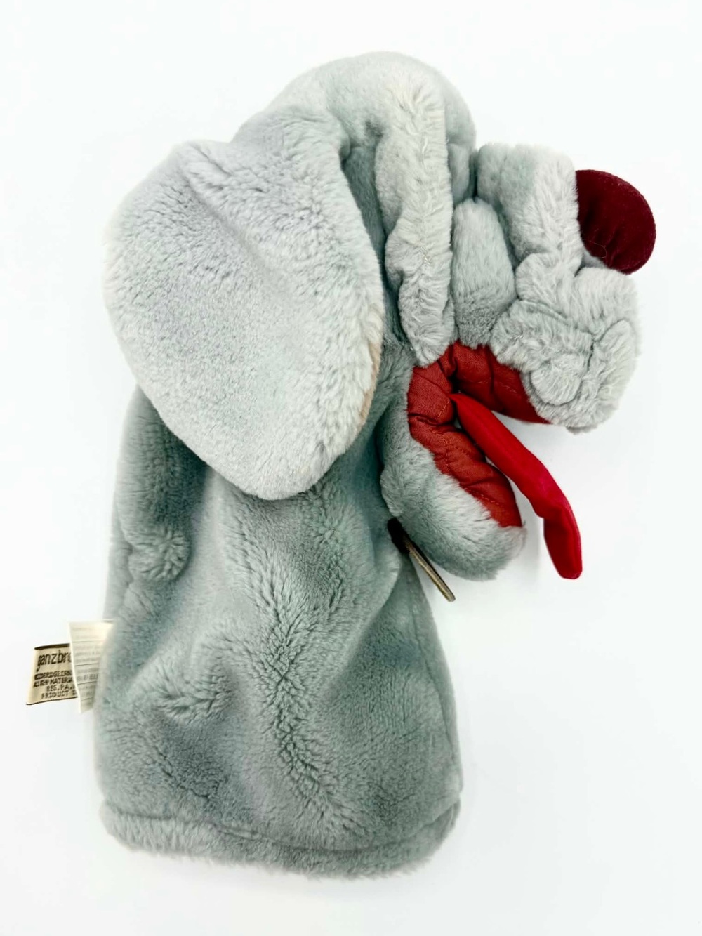 Vintage Ganz Bros 1984 Plush Dog Hand Puppet Wrinkles
